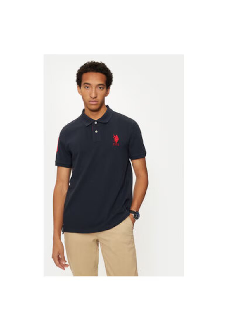 US Polo Assn Tricou barbati - 304797415 - Bumbac - Albastru - Albastru