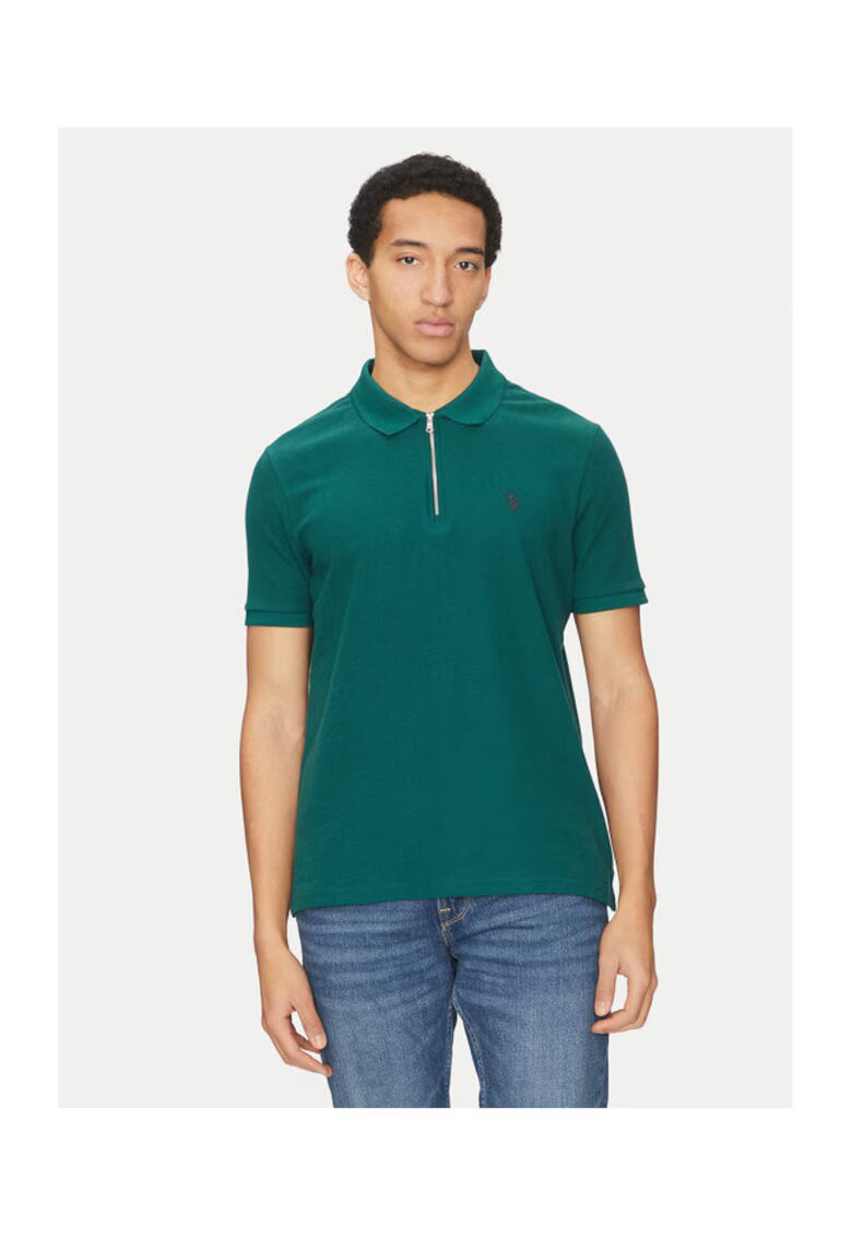 US Polo Assn Tricou barbati - 305230119 - Bumbac/Poliester - Verde - Verde