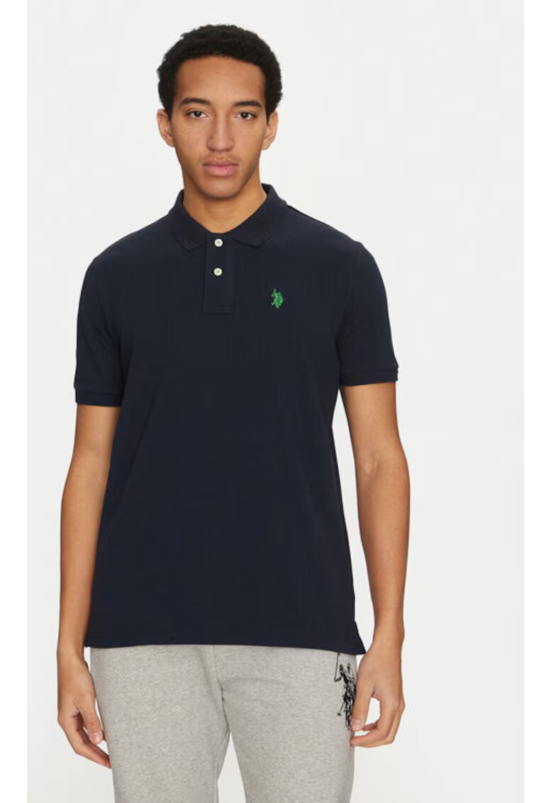 US Polo Assn Tricou barbati - 305230478 - Bumbac organic - Albastru - Albastru