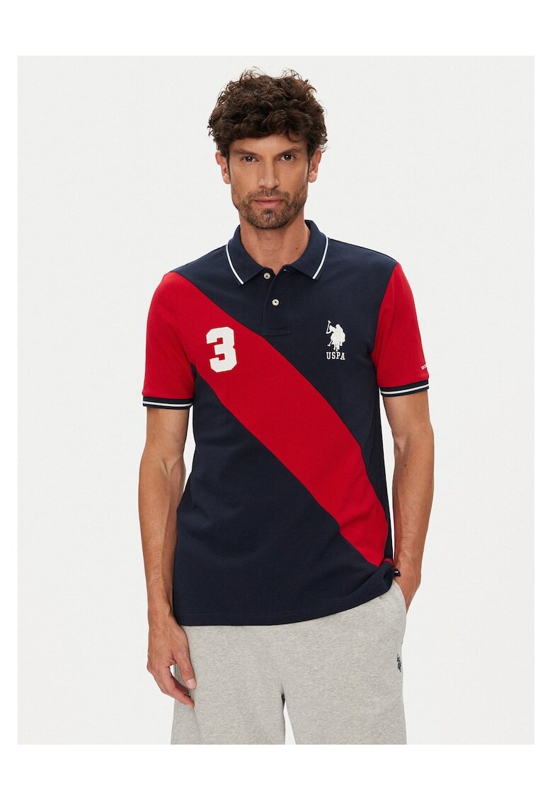 US Polo Assn Tricou barbati bleumarin - bumbac