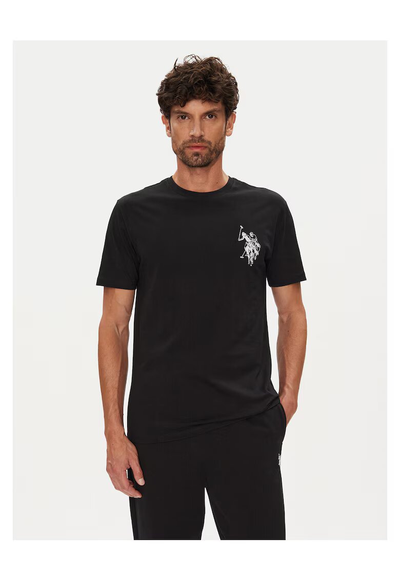 US Polo Assn Tricou barbati negru - bumbac