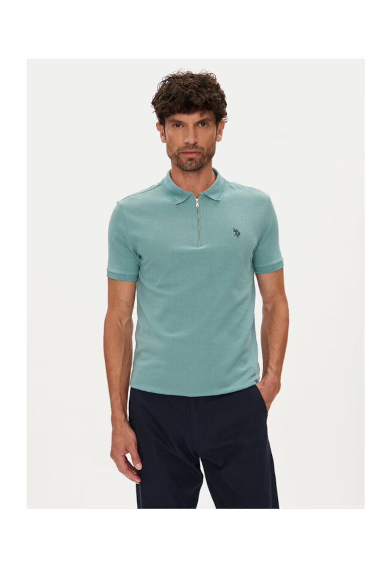 US Polo Assn Tricou barbati verde - bumbac