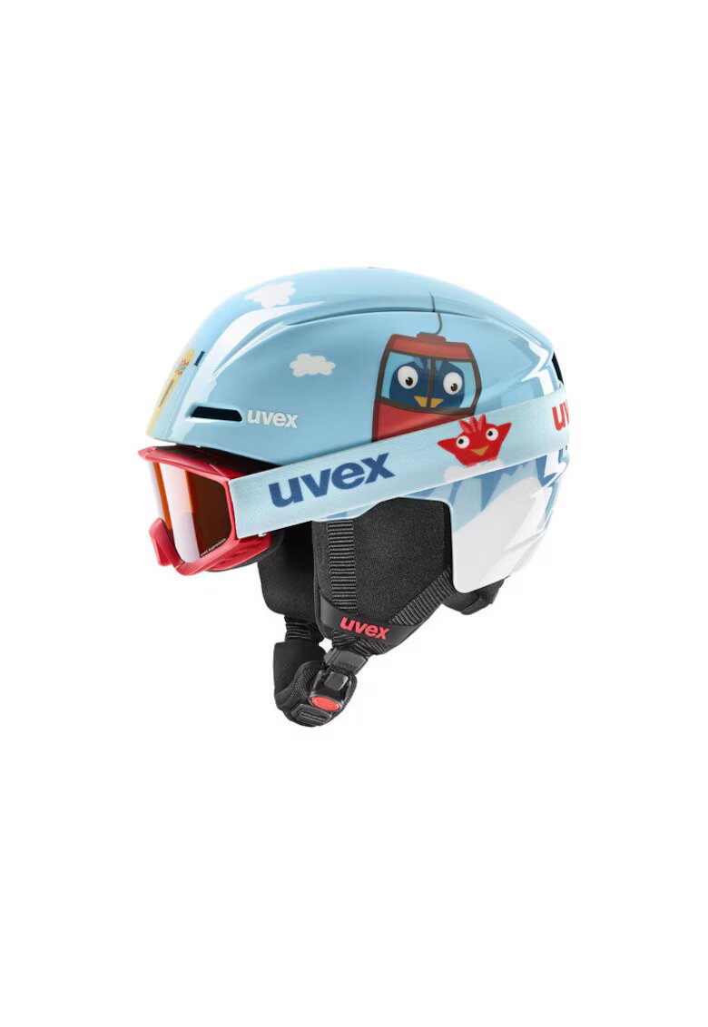 Uvex Casca de protectie sport Viti Set - 56/S - material plastic - albastru