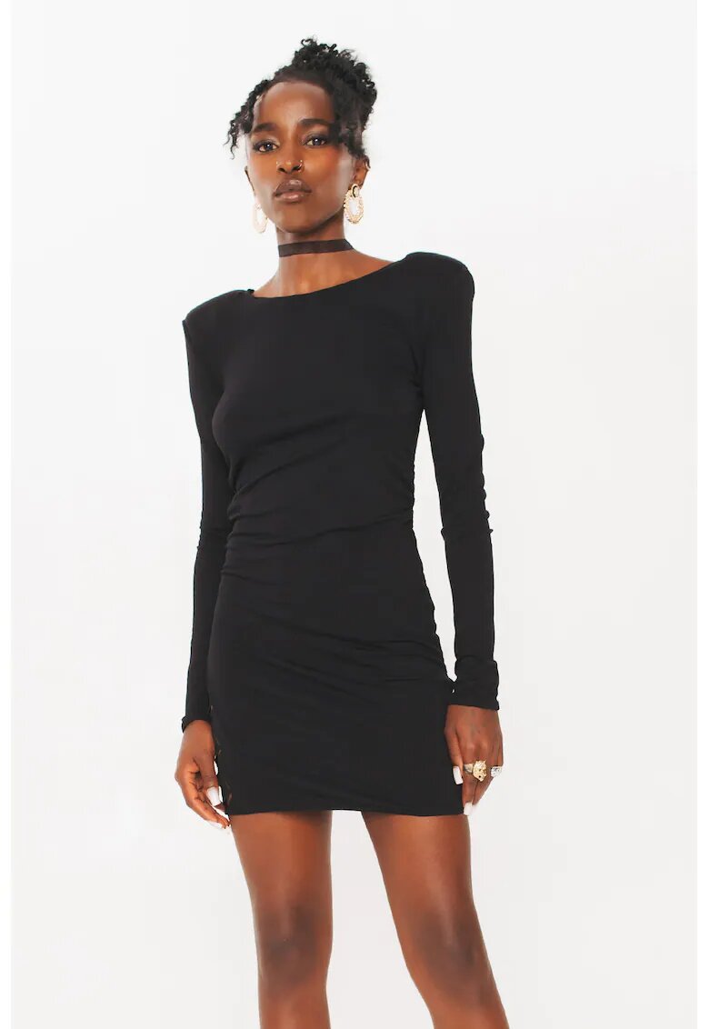 UVIA Rochie mini cambrata - Negru