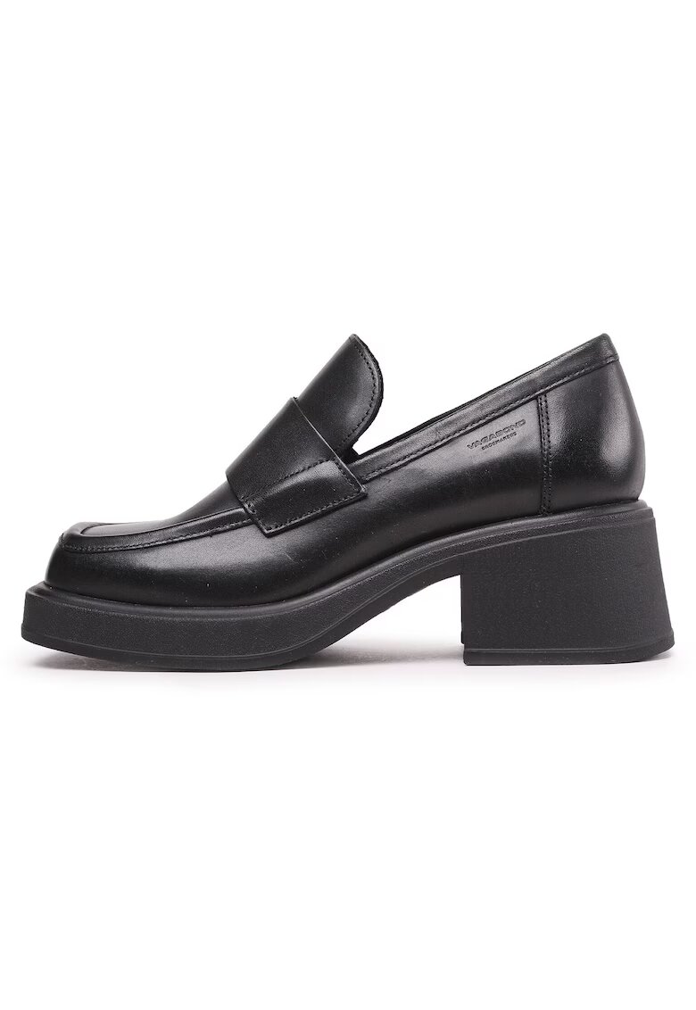Vagabond Pantofi dama - piele naturala - negru - tocul conic - varf patrat -