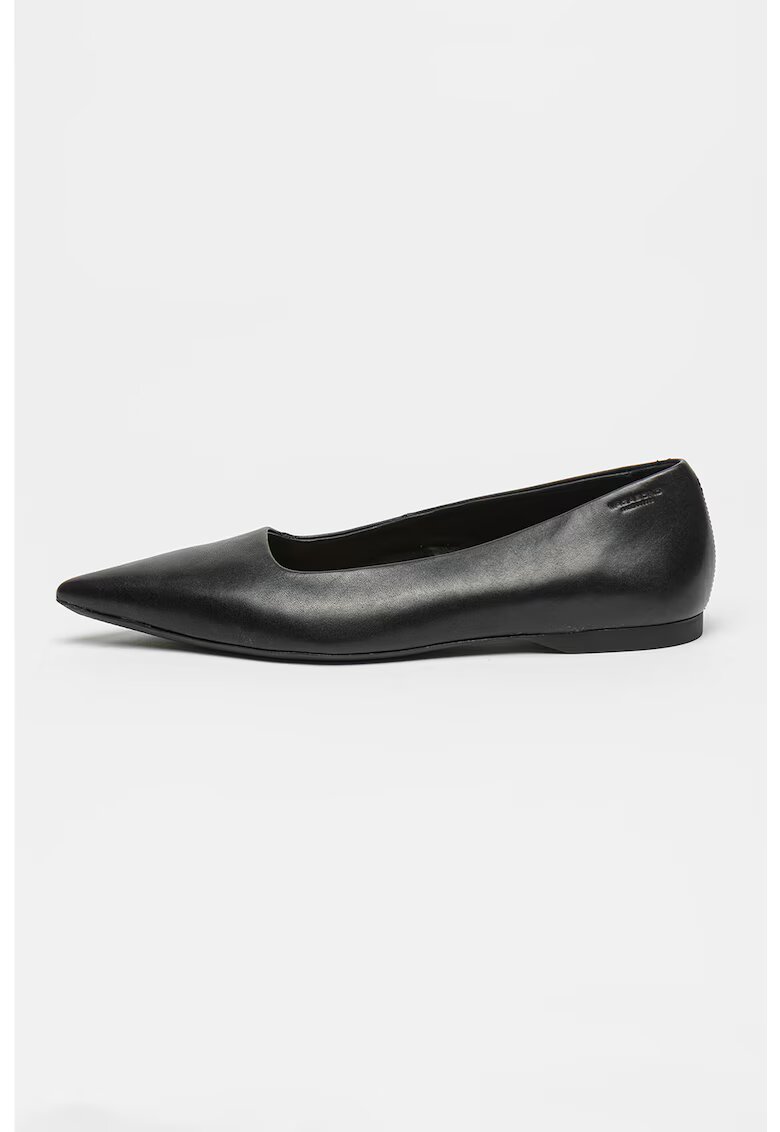 Vagabond Shoemakers Balerini de piele cu varf ascutit Hermine - Negru