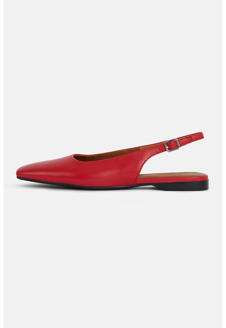 Vagabond Shoemakers Balerini slingback din piele cu varf patrat Delia - Rosu