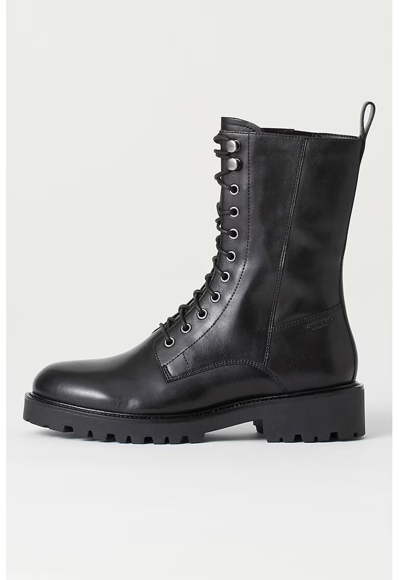 Vagabond Shoemakers Bocanci de piele cu toc masiv - Negru