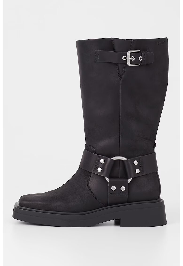 Vagabond Shoemakers Cizme harness medii de piele - Negru