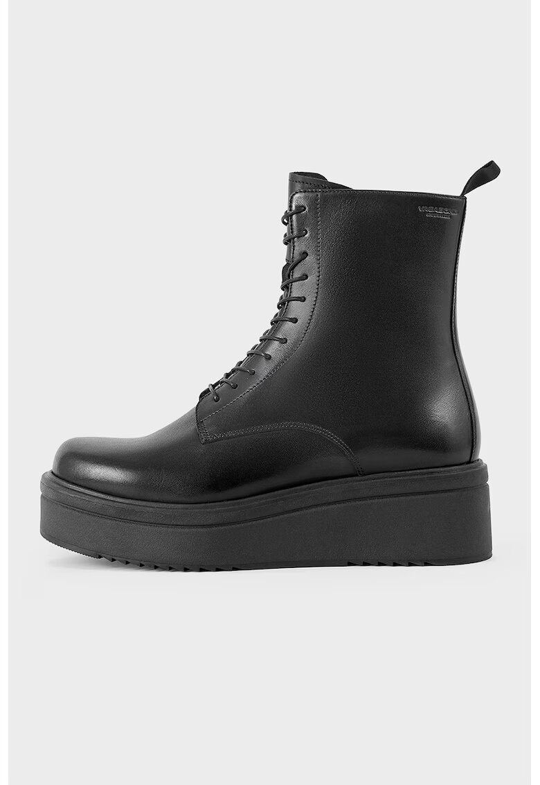Vagabond Shoemakers Ghete de piele cu platforma - Negru
