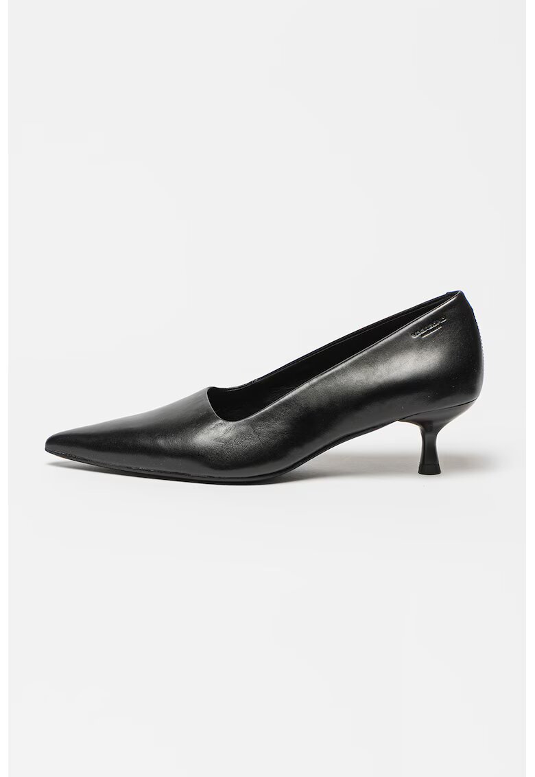 Vagabond Shoemakers Pantofi din piele cu toc kitten Lykke - Negru