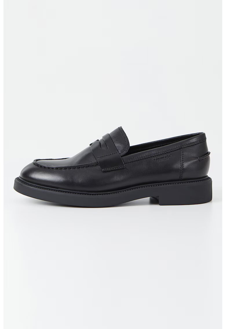 Vagabond Shoemakers Pantofi loafer de piele cu logo discret - Negru