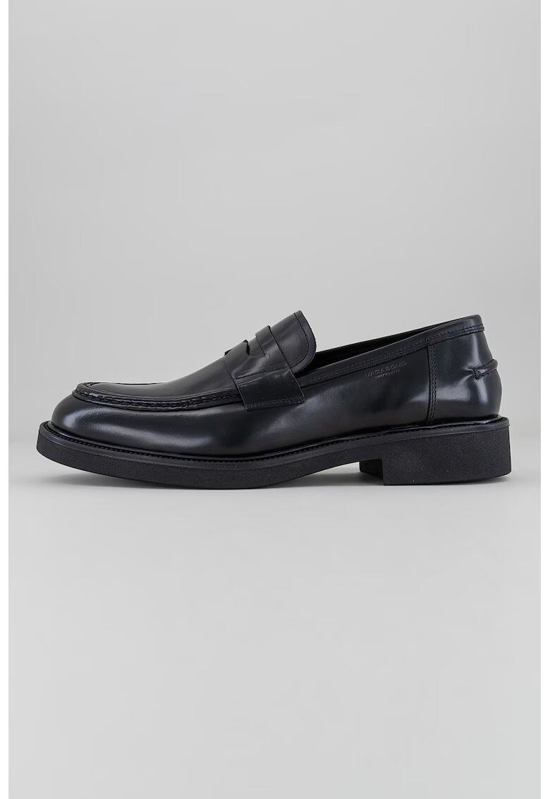Vagabond Shoemakers Pantofi loafer de piele cu varf rotund - Negru