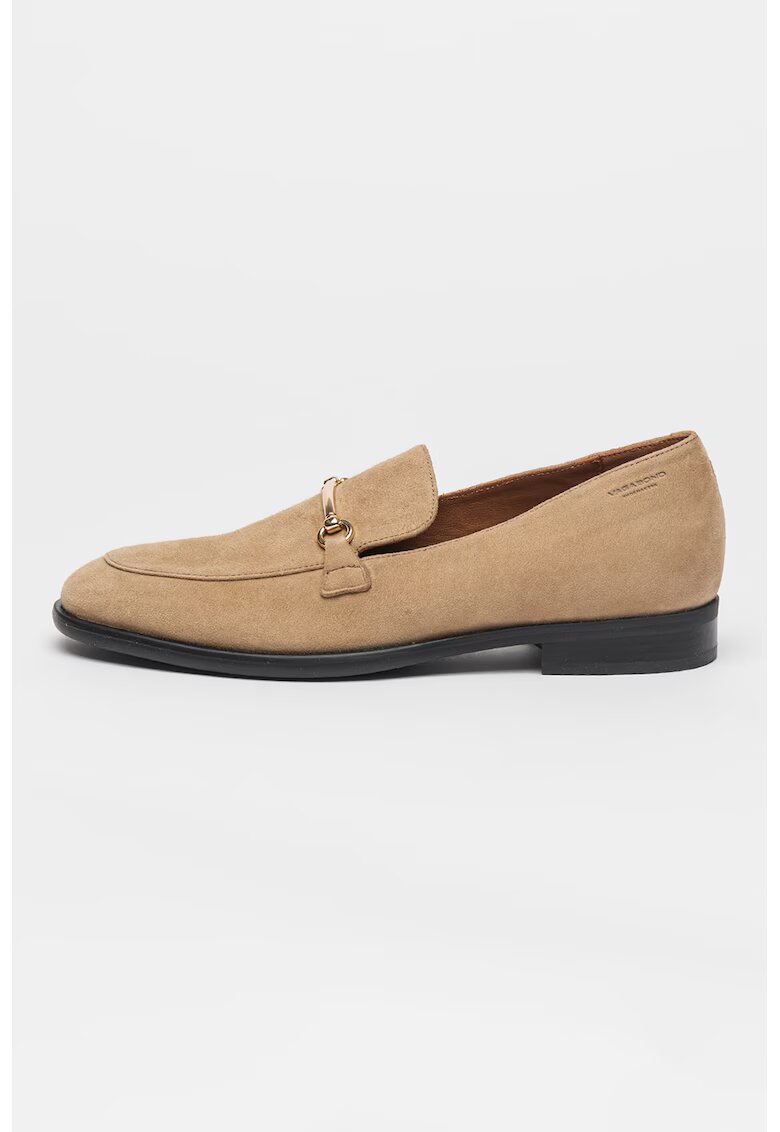 Vagabond Shoemakers Pantofi loafer din piele intoarsa cu model uni Heidi - Maro deschis