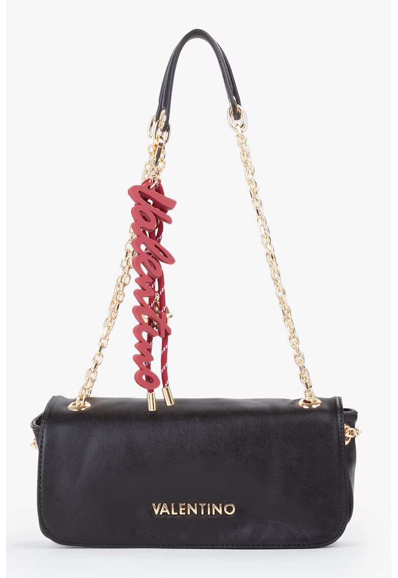 Valentino Bags Geanta crossbody cu accesoriu logo detasabil - Gri antracit