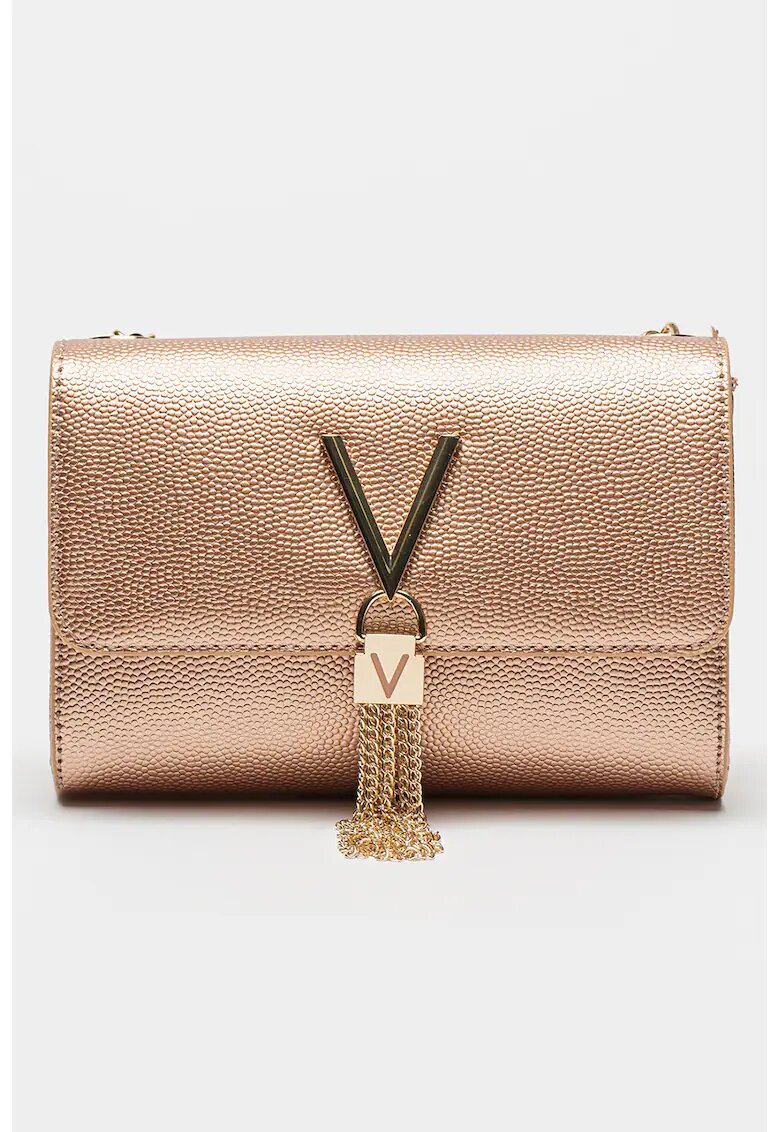 Valentino Bags Geanta crossbody cu bareta din lant Divina - Auriu rose