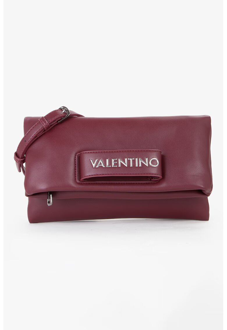 Valentino Bags Geanta crossbody de piele ecologica cu clapa - Visiniu