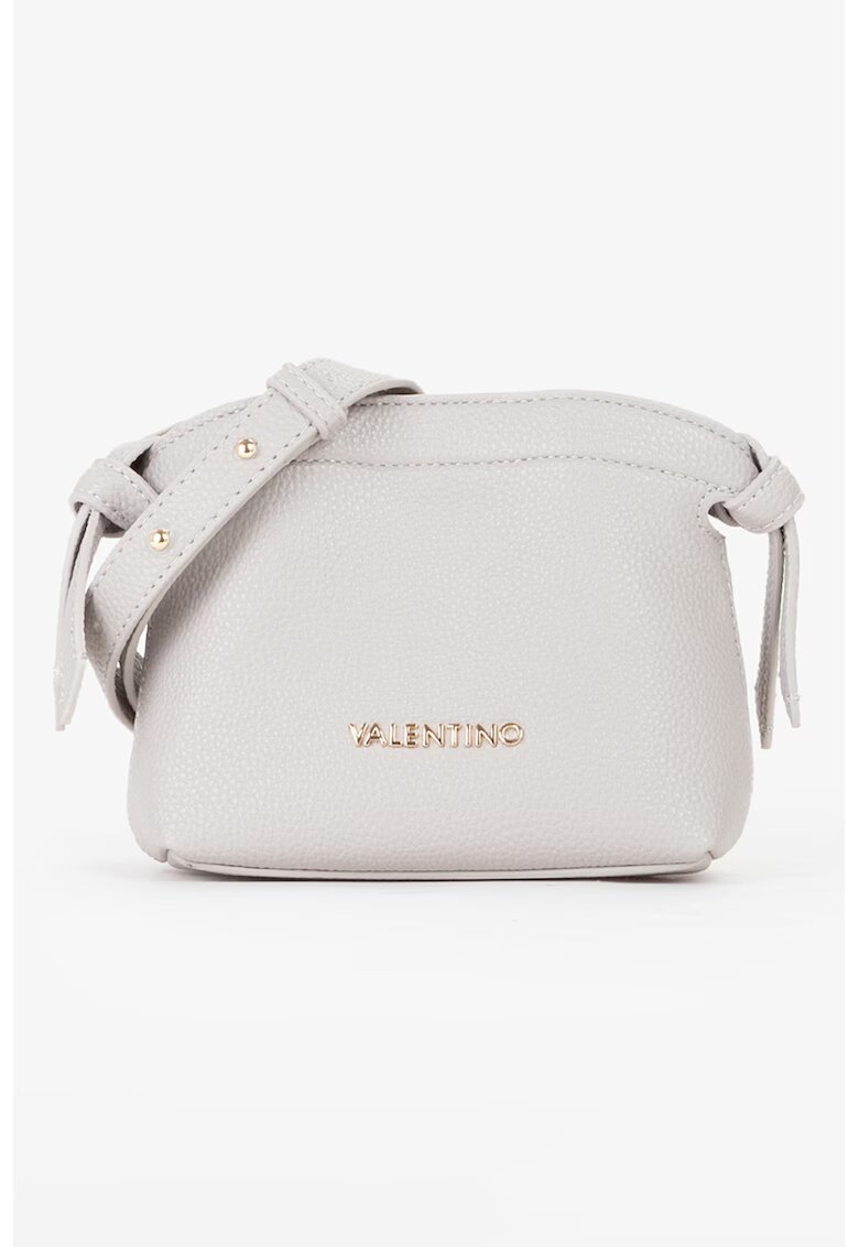 Valentino Bags Geanta crossbody de piele ecologica cu logo metalic - Alb