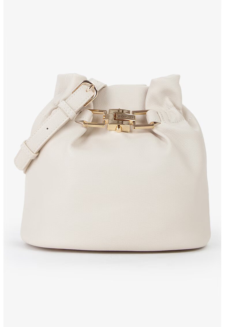 Valentino Bags Geanta crossbody de piele ecologica Fedora Re - Alb murdar
