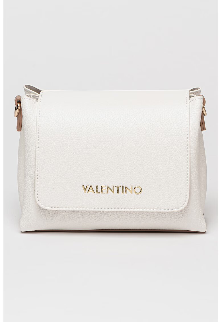 Valentino Bags Geanta crossbody din piele ecologica cu aplicatie logo metalica Alexia - Alb