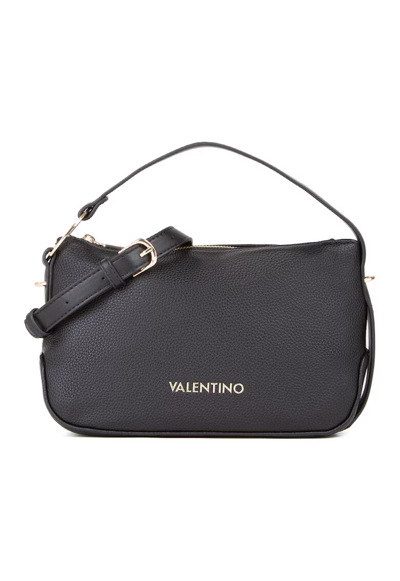 Valentino Bags Geanta de piele ecologica cu bareta de umar Peonies Re - Negru