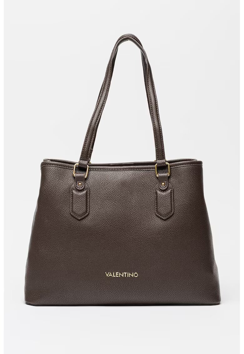 Valentino Bags Geanta shopper de piele ecologica Brixton - Maro inchis