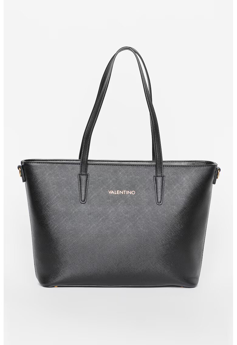 Valentino Bags Geanta shopper din piele ecologica si bareta din material textil pentru umar Zero - Negru