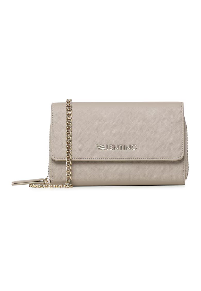 Valentino Bags Portofel de piele ecologica cu clapa Zero Re - Maro nisip
