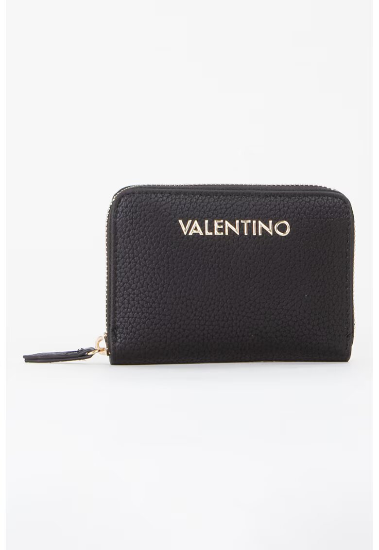Valentino Bags Portofel de piele ecologica cu fermoar Alexia - Negru