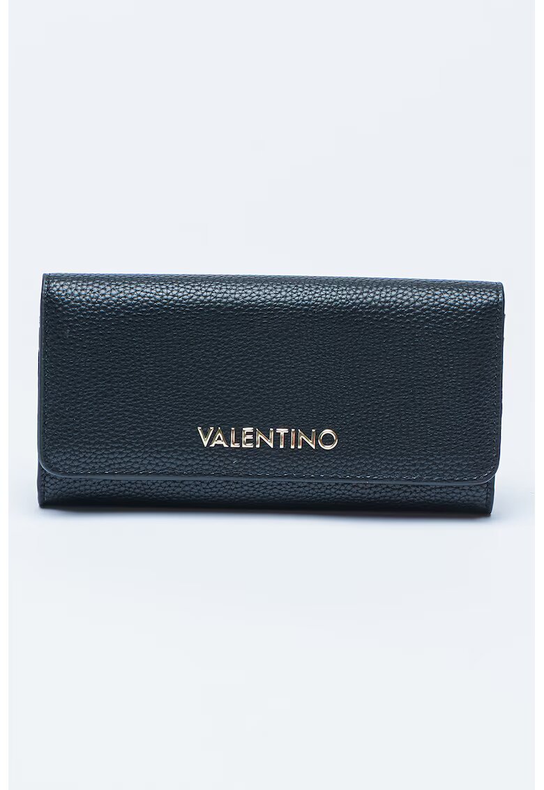 Valentino Bags Portofel din piele ecologica cu logo metalic Brixton - Negru