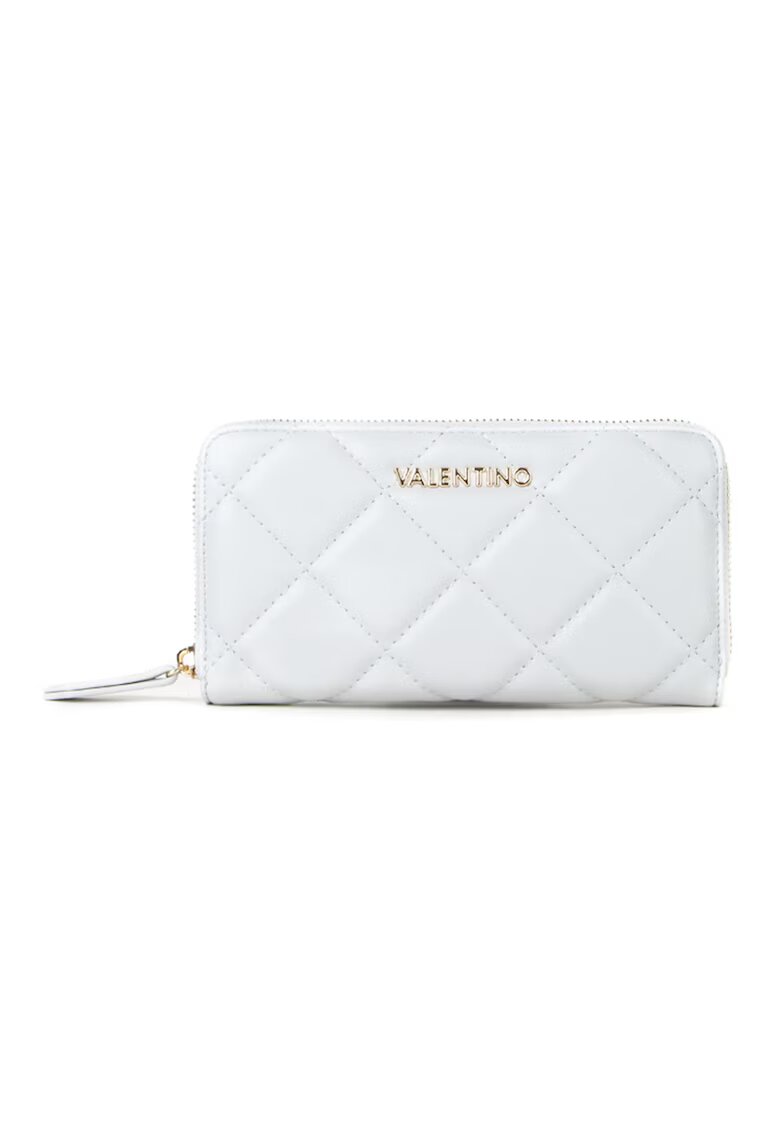 Valentino Bags Portofel matlasat cu fermoar Ocarina - Gri deschis