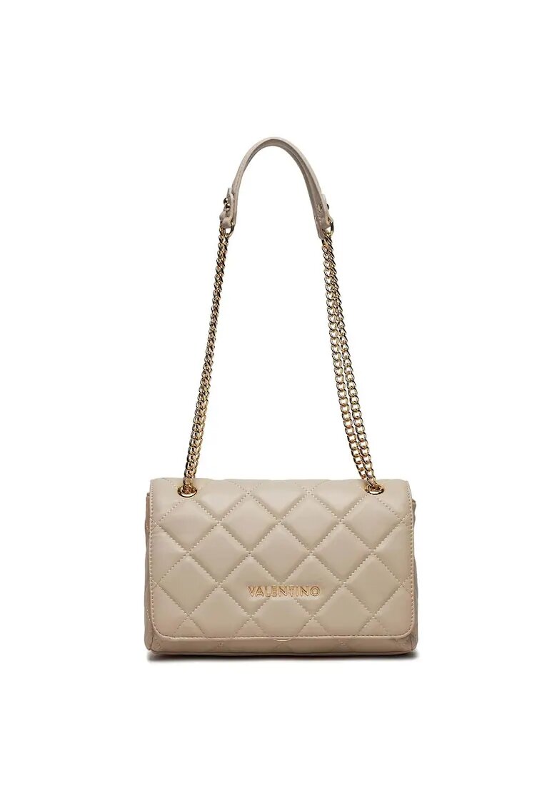 Valentino Geanta crossbody pentru femei - Mario marime medie - culoare ecru Ocarina - culoare bej - piele ecologica - 26 x 16 x 7 cm