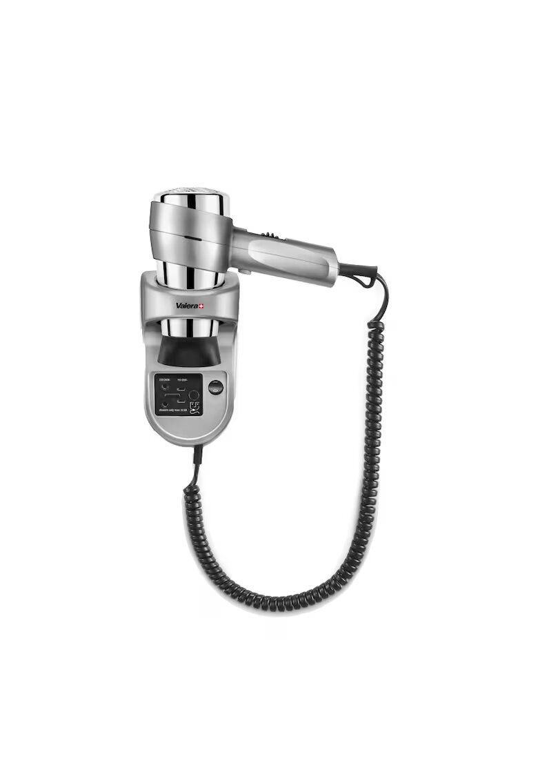Valera Uscator de par Action Super Plus 1600 Shaver Silver - 1600W - 3 trepte temperatura - 2 viteze - Montare pe perete - Gri