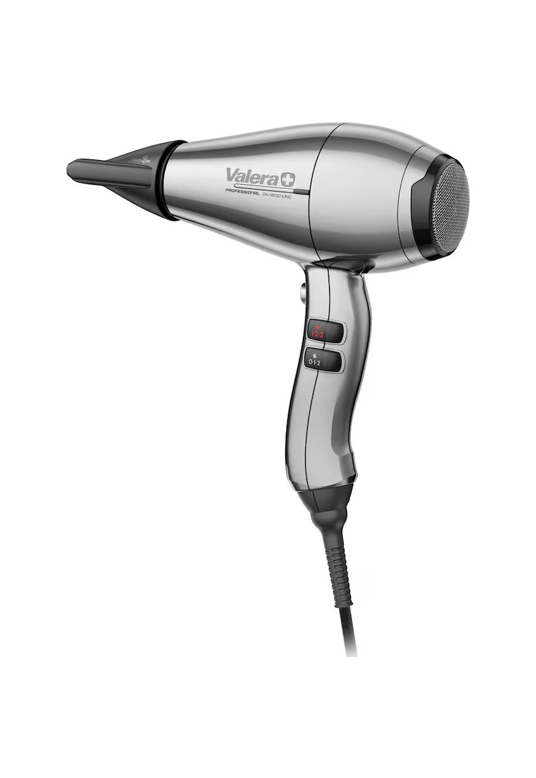 Valera Uscator de par profesional Swiss Silence Jet SXJ 8600 RC - 2400 W - Motor Long-Life - Ionizare - 3 Setari temperatura - 2 Setari viteza - Gri