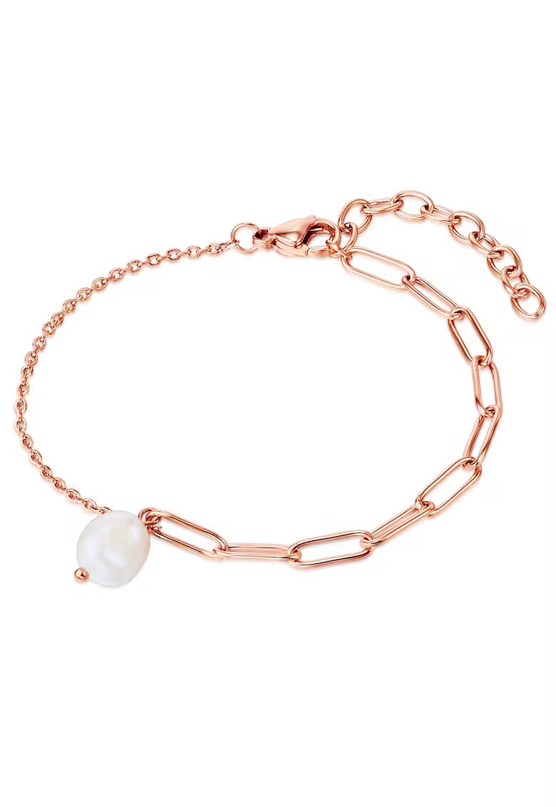 Valero Pearls Bratara ajustabila placata cu aur de 18K - Auriu rose