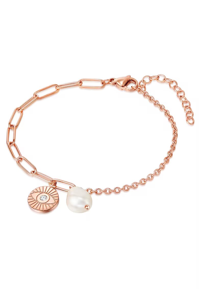 Valero Pearls Bratara placata cu aur de 18K - Auriu rose
