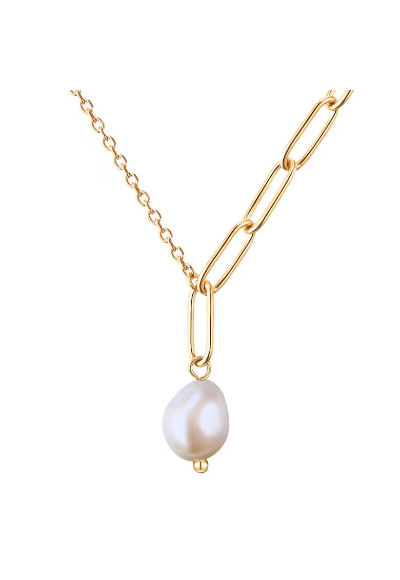 Valero Pearls Colier ajustabil - placat cu aur de 18K - Auriu