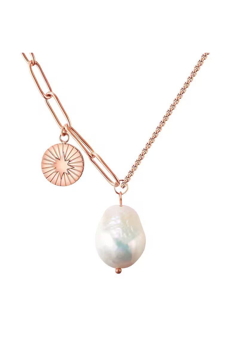 Valero Pearls Colier placat cu aur de 18K - Auriu rose