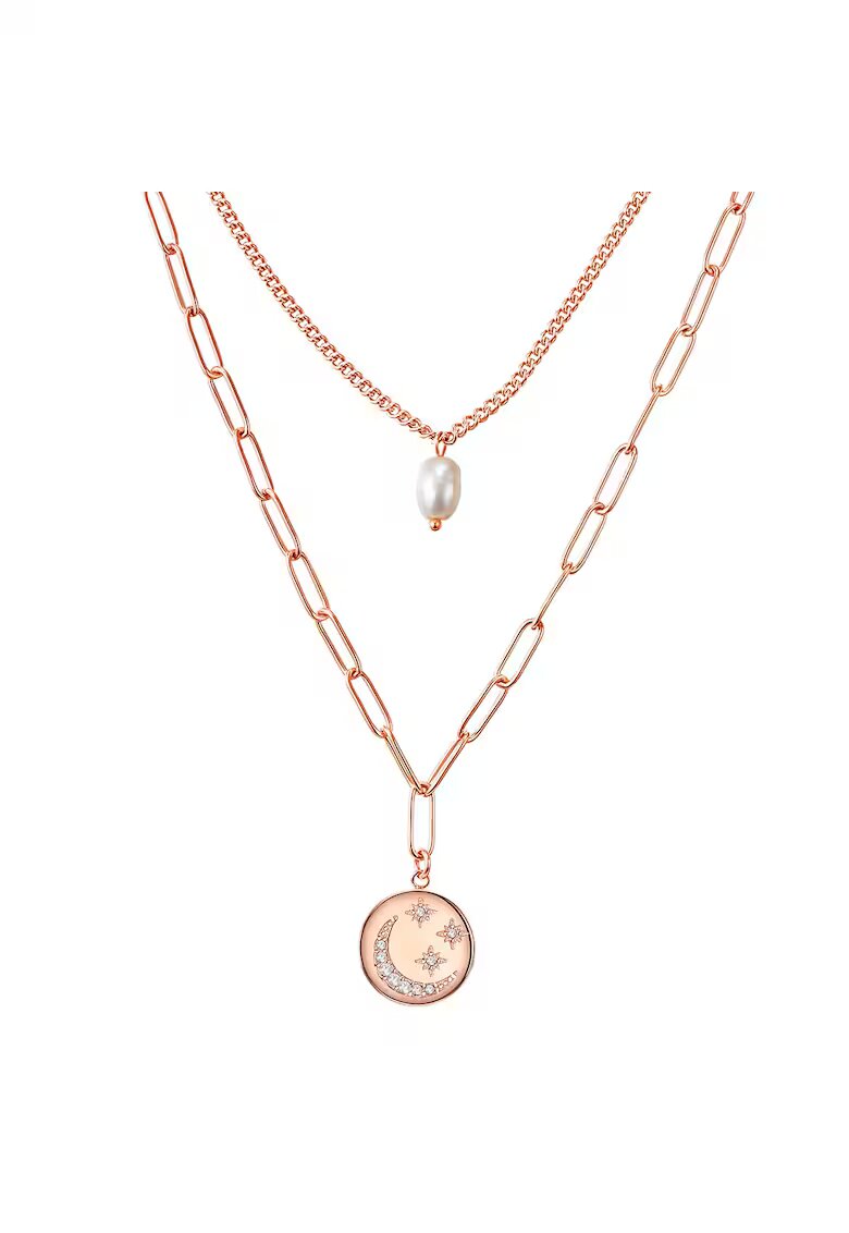 Valero Pearls Colier stratificat - placat cu aur de 14K - Auriu rose