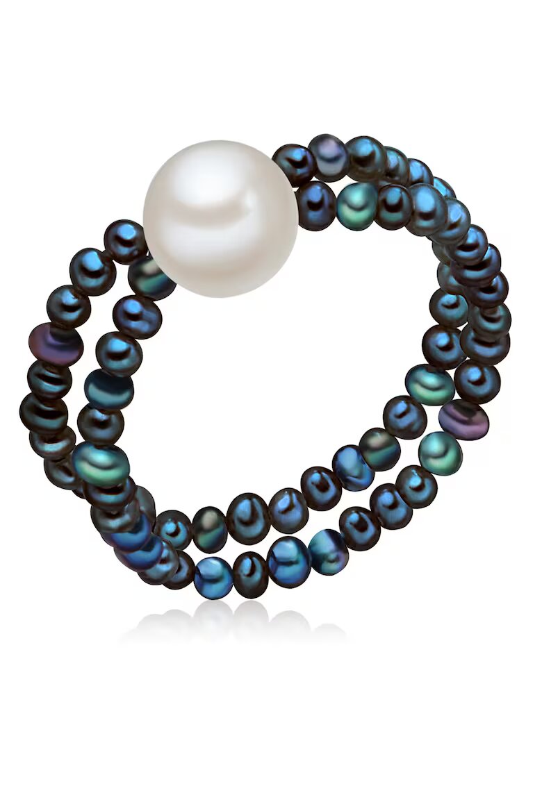 Valero Pearls Inel cu perle in doua nuante - Albastru