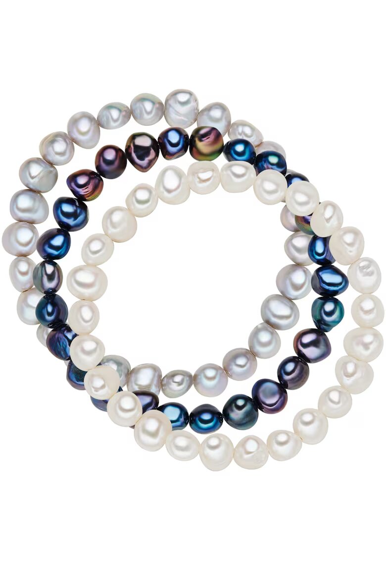 Valero Pearls Set de bratari cu perle de apa dulce - 3 piese - Multicolor