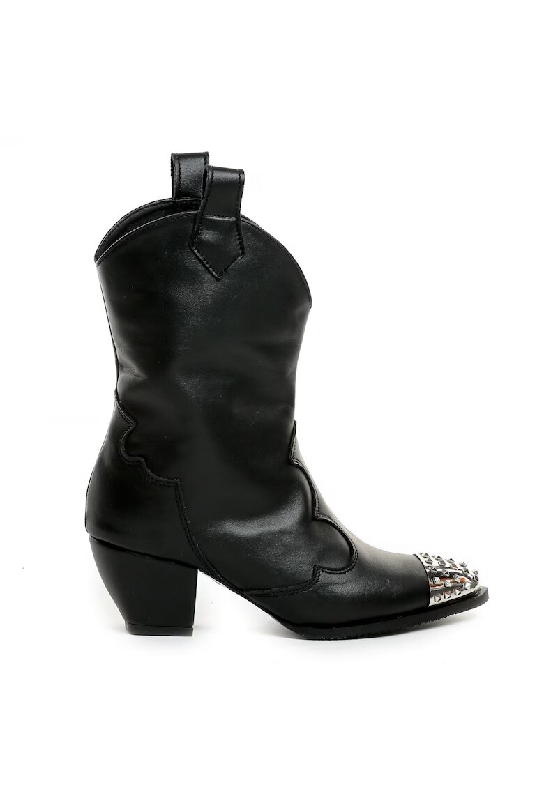 Vanilla Botine tip cowboy cu nituri decorative Burundi