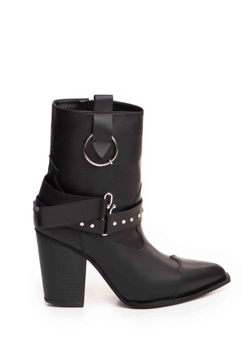 Vanilla Ciocate Elektra cu toc inalt - piele naturala neagra