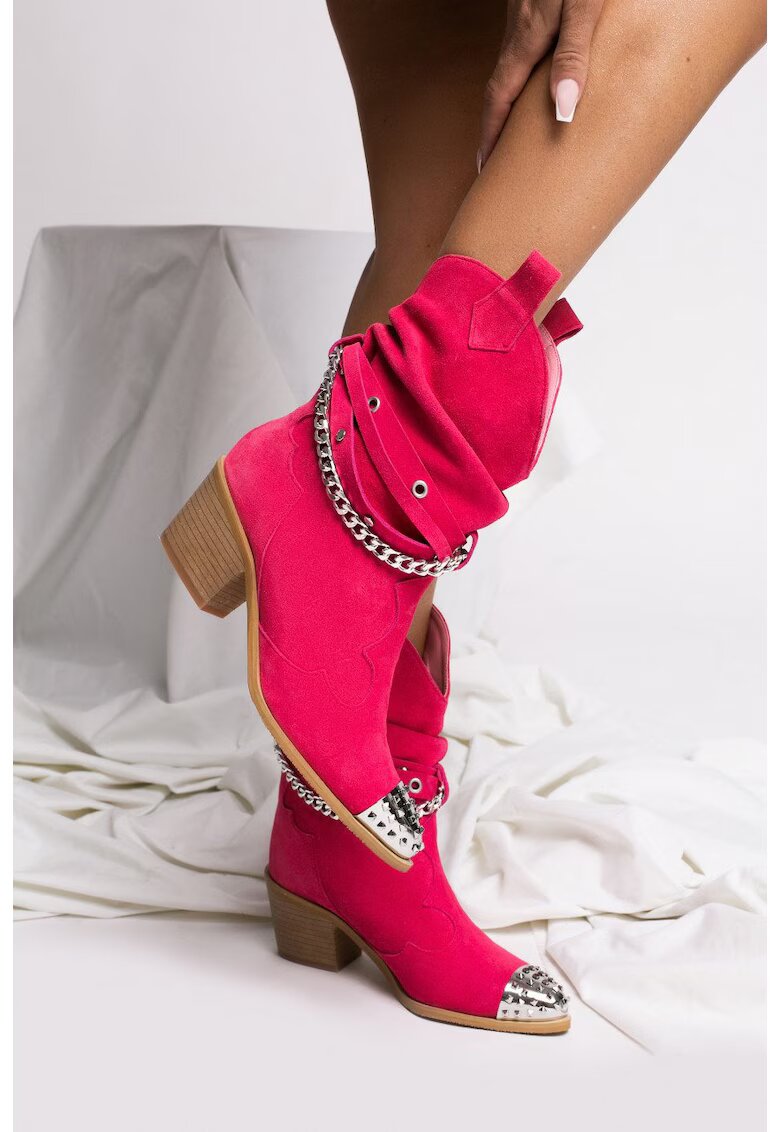 Vanilla Ciocate Metallic Monarch piele intoarsa roz fucsia