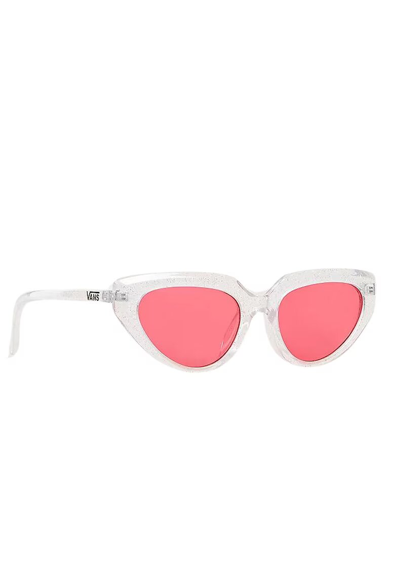 Vans Ochelari de soare dama Shelby - forma cat-eye - policarbonat - alb roz