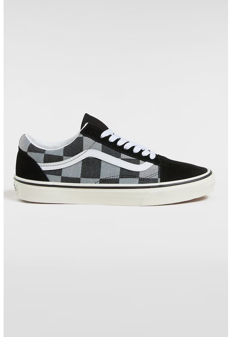 Vans Pantofi sport de panza cu garnituri de piele intoarsa Old Skool - Negru/Gri