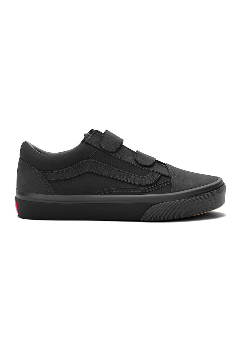 Vans Pantofi sport din piele cu inchidere velcro - Negru