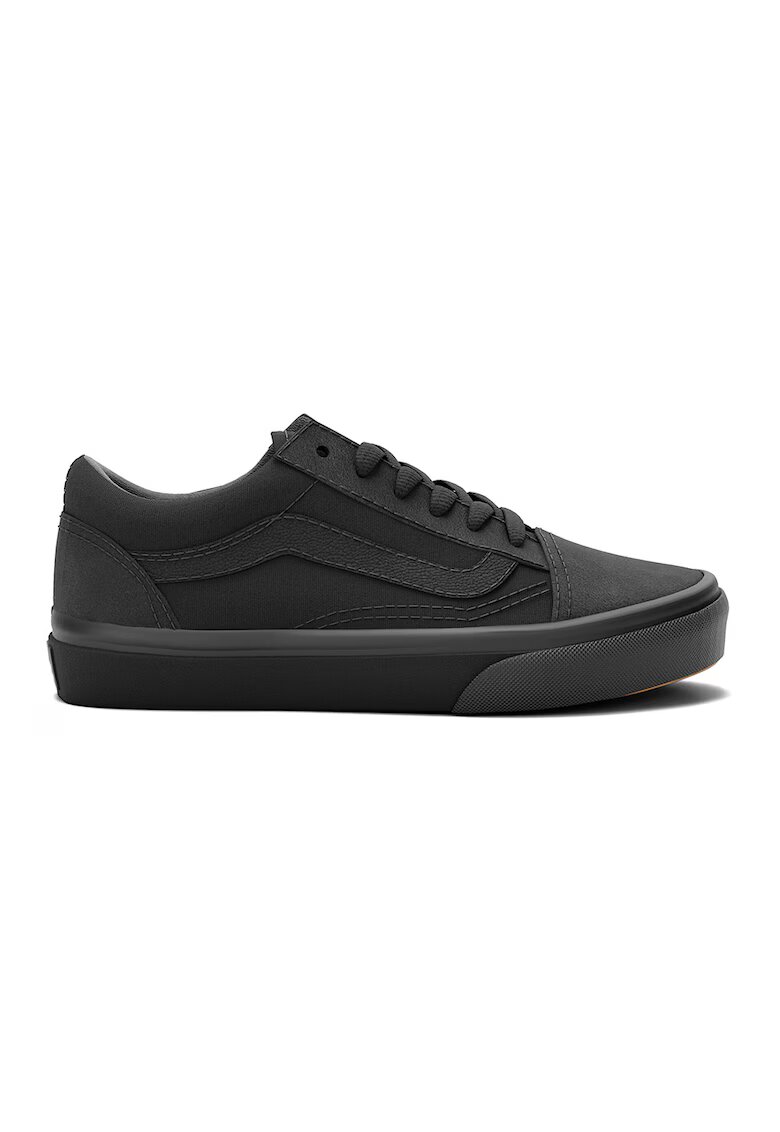 Vans Pantofi sport din piele cu sireturi - Negru