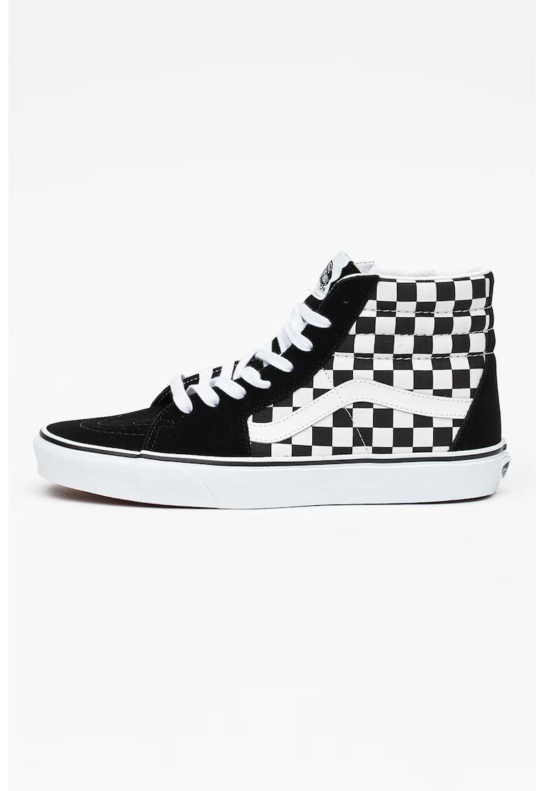 Vans Pantofi sport inalti cu insertii de piele intoarsa SK8 - Alb/Negru
