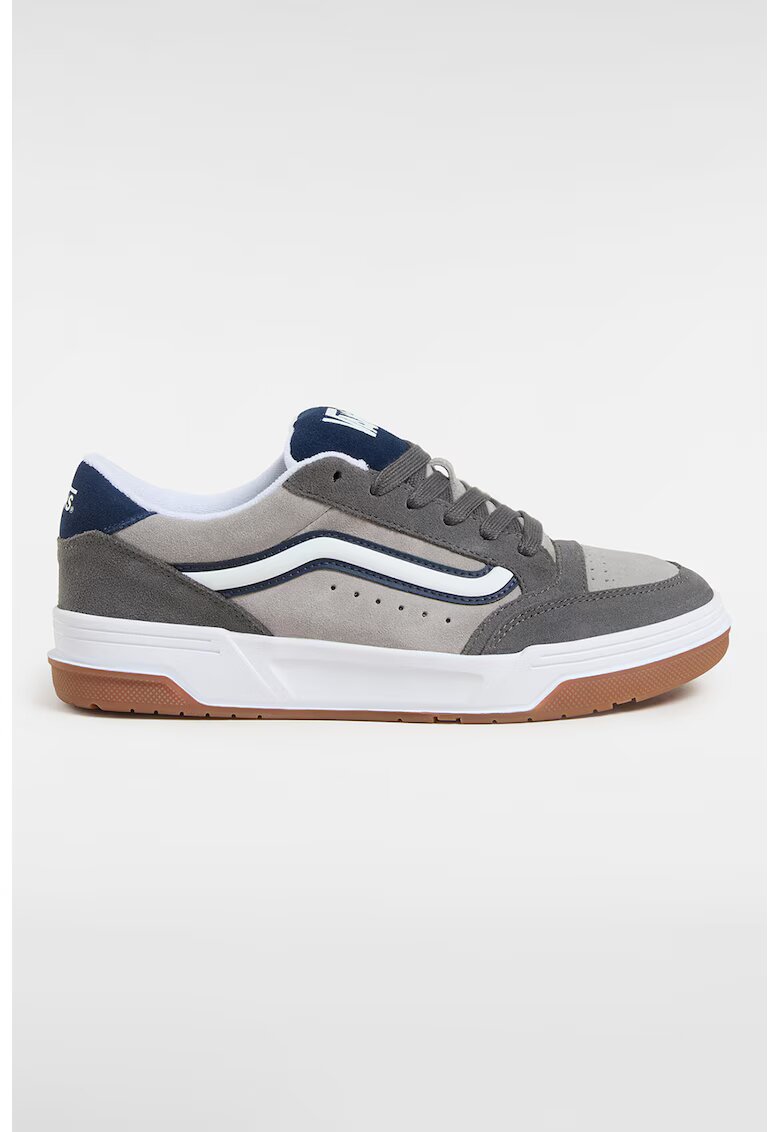 Vans Pantofi sport low-cut din piele intoarsa - Gri deschis/Gri inchis/Bleumarin